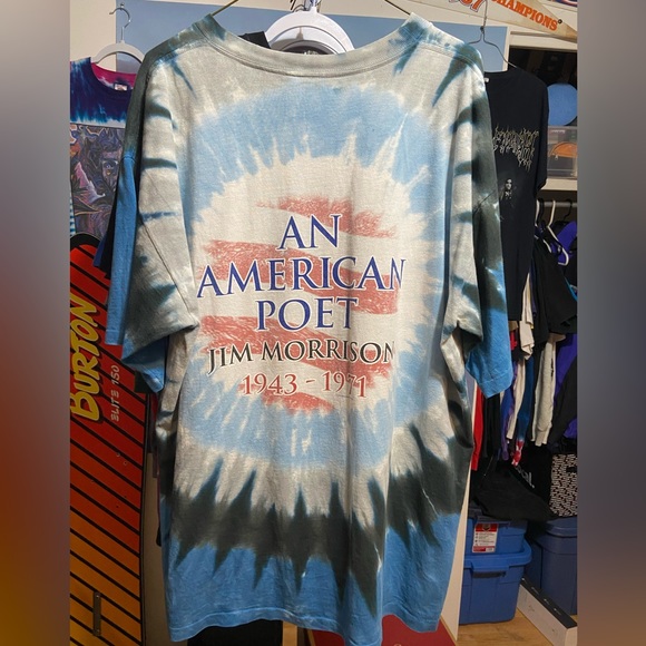 Vintage y2k liquid blue The Doors single stitch band tee - Picture 2 of 5